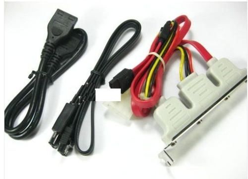 Adaptador Sata P/Esata Com Espelho E Cabo De Força